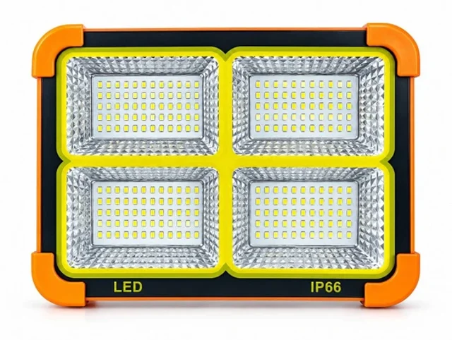 چراغ خورشیدی AKOVA مدل SOLAR LED LIGHT ظرفیت ۳۰۰ وات با درجه حفاظت IP66